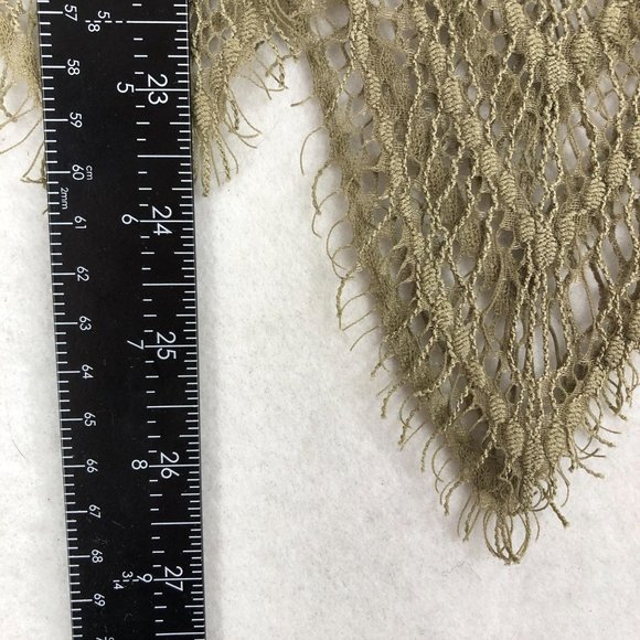 BKE Boutique Women's Size Small Olive Green Brown Eyelash Lace Scoop Tank Top - Picture 6 of 9